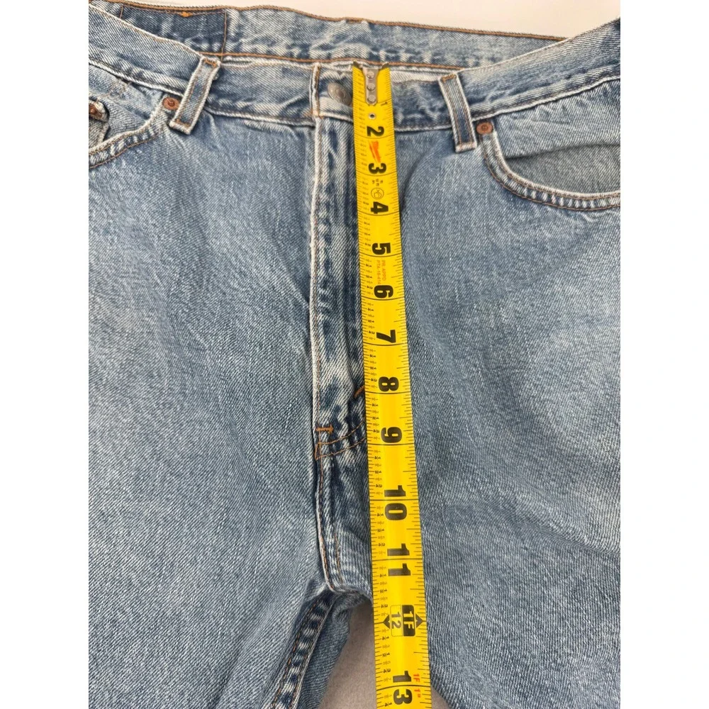 Vintage Levis 505 Regular Fit Jeans Mens 36x30 Light Wash Blue Denim Workwear